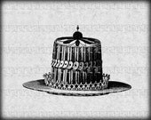 French Cuisine Dessert Vintage Clip Art Illustration High Resolution 300 dpi. Digital Instant Download. Img0611