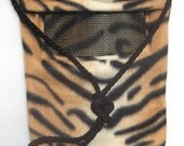 Zippered Sugar Glider Bonding Pouch Sewn in or Detachable Strap Animal Prints