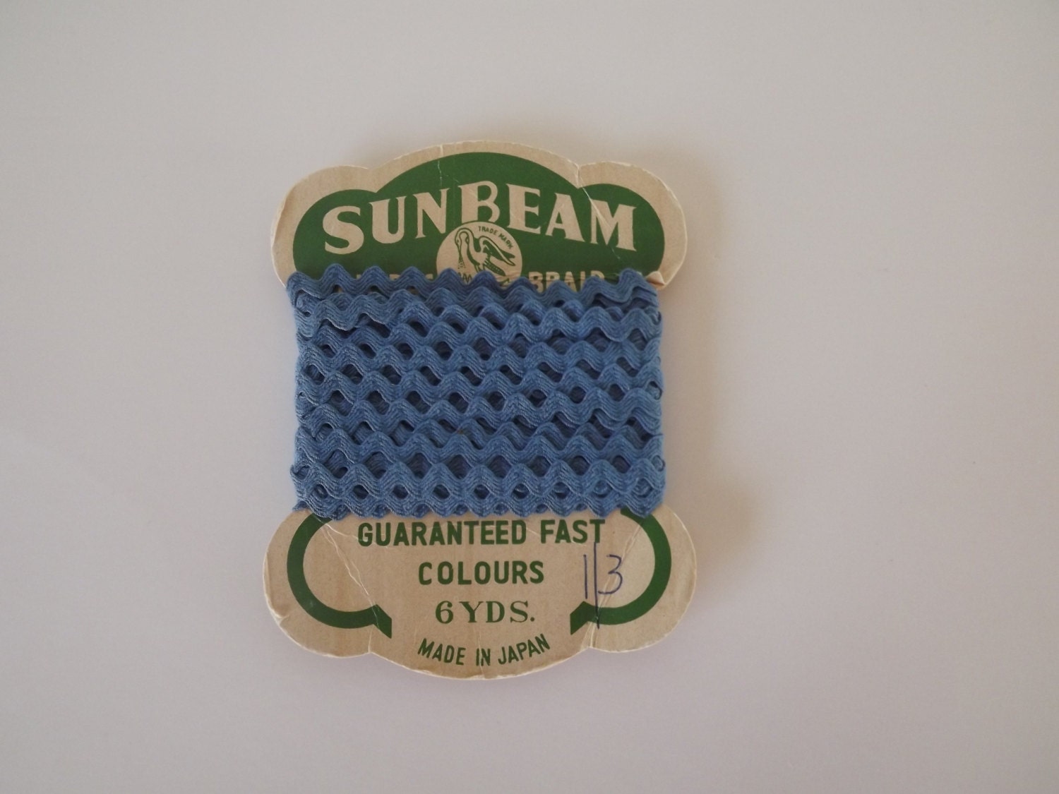 Sunbeam Ric Rac Braid/Ribbon Peacock Blue