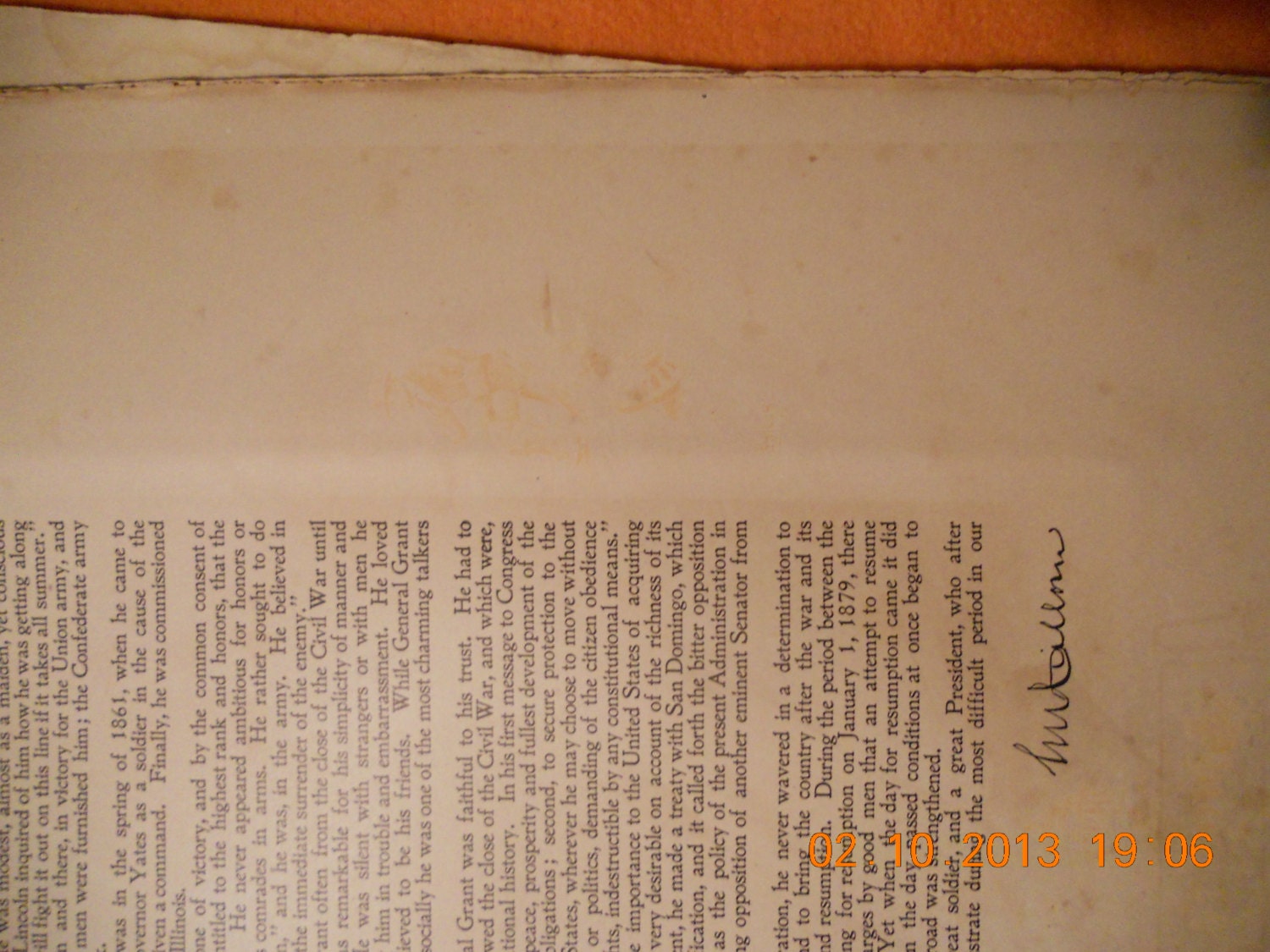 Gravure art print of 'President U. S. Grant.