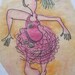 Dancer  by Dorothy Messenger, tissue paper colored art, copy.