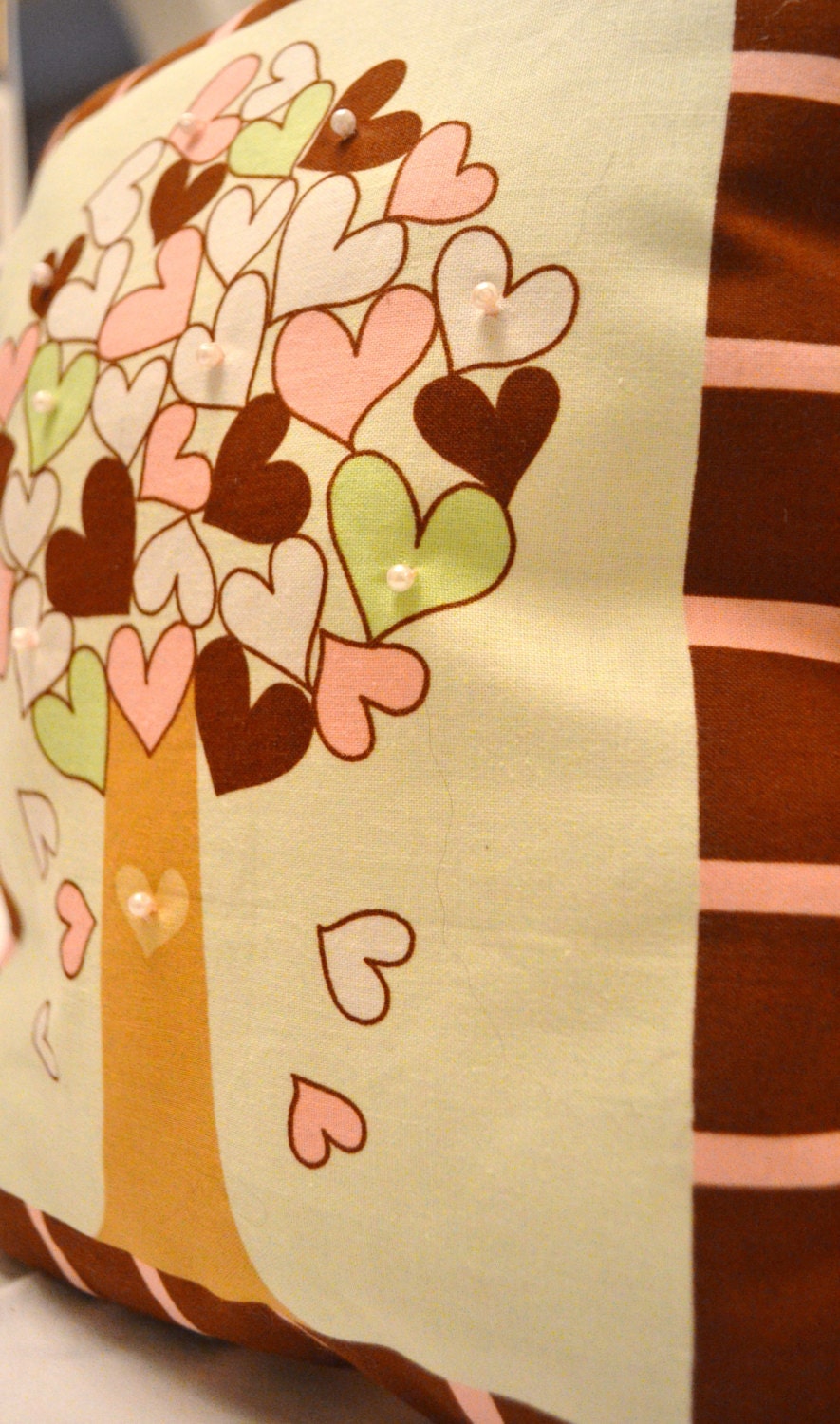 Tree of Love Embellished Cushion