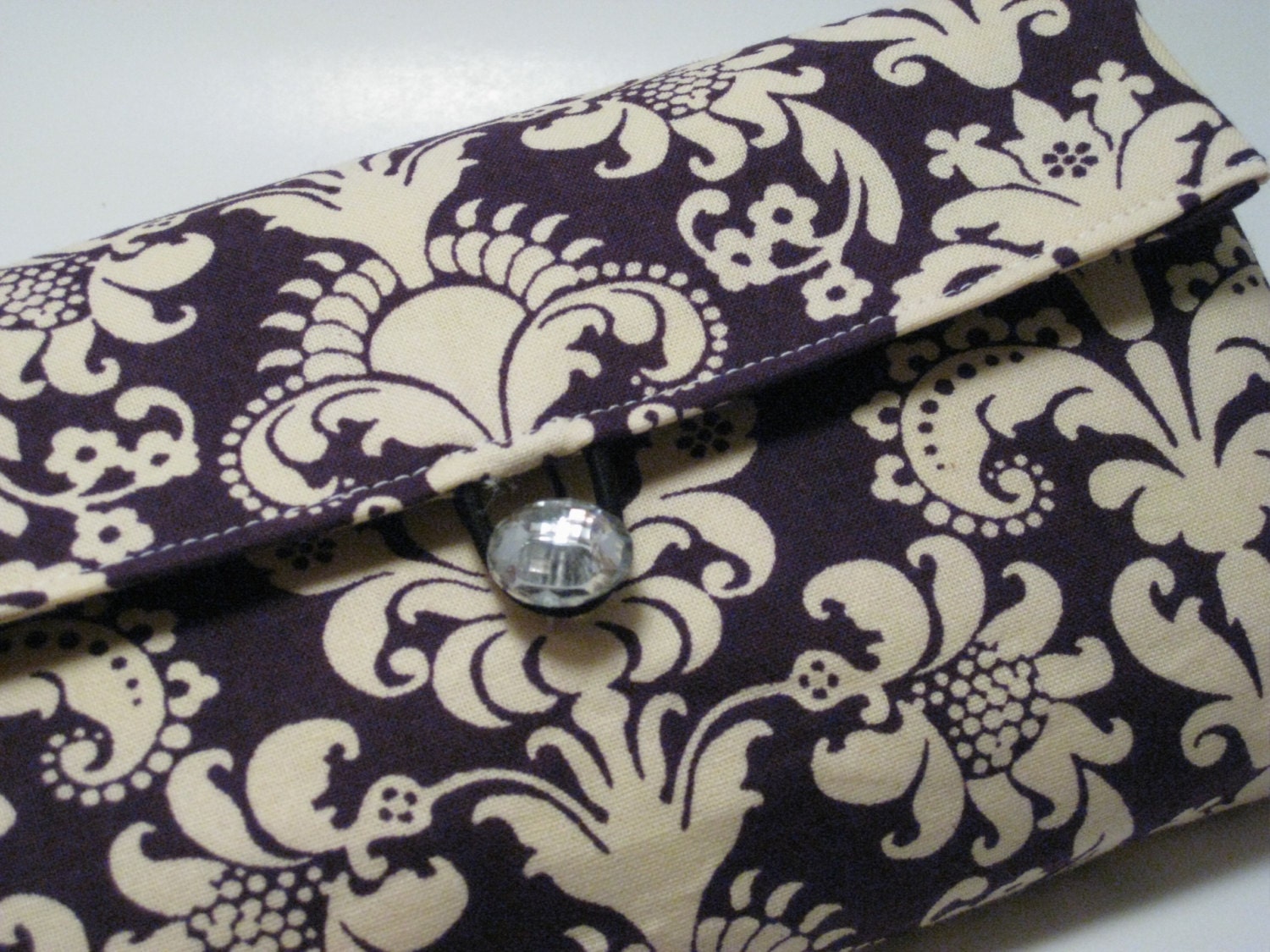 Puple and Lime Green Wallet- All purpose ladies wallet for Cash Envelope Budgeting System