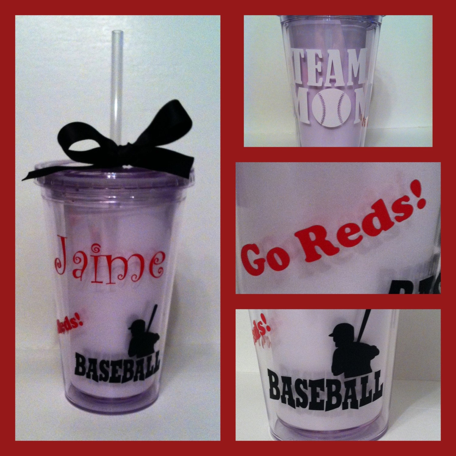 Team Mom Personalized 16 oz. Acrylic Cup Il_170x135