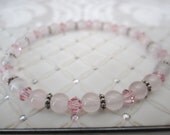 Swarovski Crystal & Semi-Precious Stone Stretch Bracelet - Beaded Bracelet - Beaded Jewelry