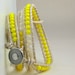 Leather 3X Mother of Pearl Wrap Bracelet