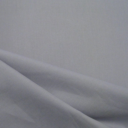 Grey Organic Cotton Poplin Fabric - 0.5m