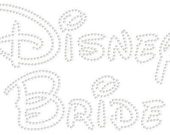 Disney Bride Rhinestone Transfer DIY Wedding Bling Ready To Ship Crystal Clear