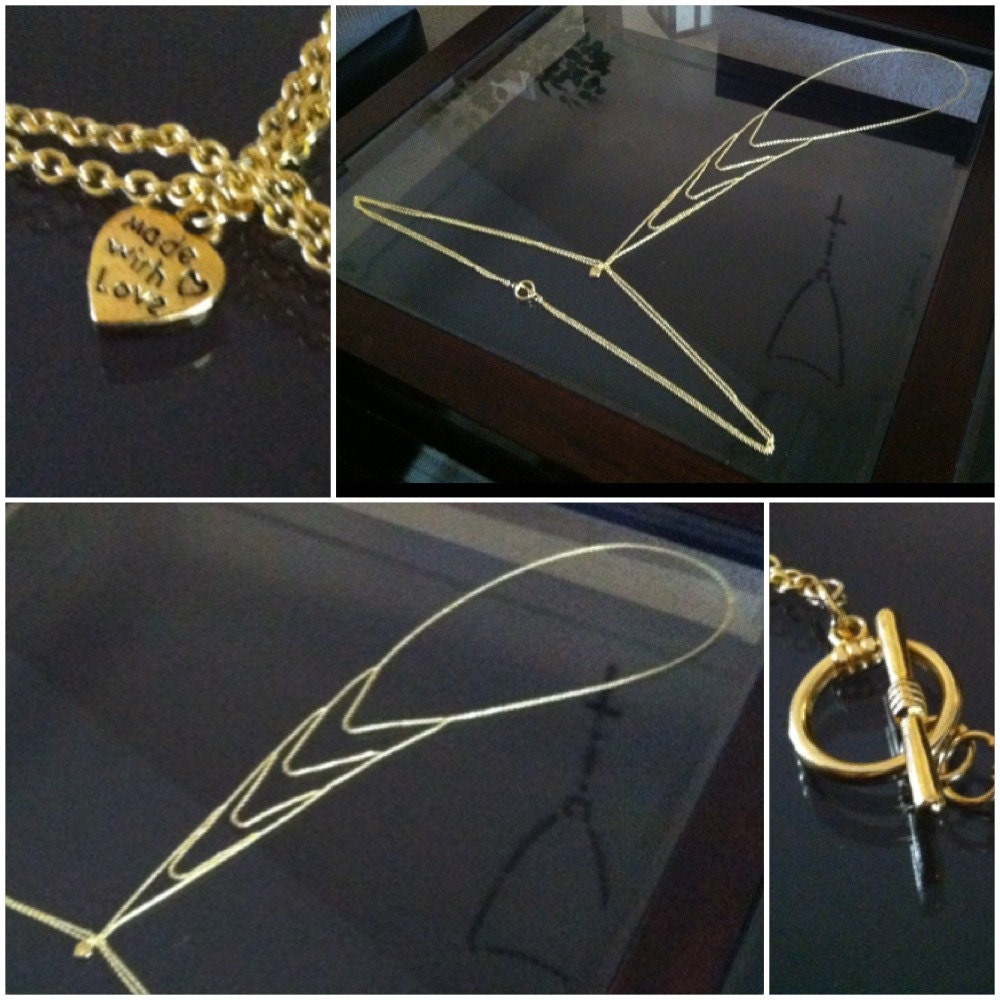 Handmade Gold Drape Body Chain