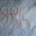 Embroidered Vintage "Thank you" handkerchief