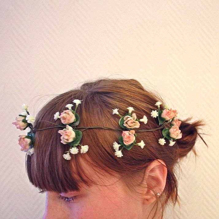 Flower Headband / Floral Headband / Flower crown / Flower head wreath