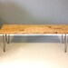 Reclaimed Wood Bench 60"L With Hairpin Legs - Free Shipping & Lifetime Warranty - Salvaged Reclaimed Barn Wood