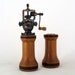 Salt Shaker and Pepper Mill Set Old Fashioned Mahogany