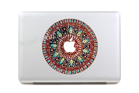 Flower - Macbook Decal Pro/Air Humor Avery Sticker Partial Decor Skin Protector