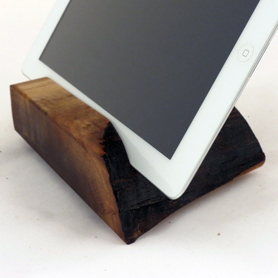 Wood iPad Stand Live Edge Wood Walnut - Theodore