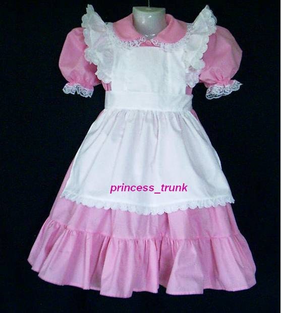 NEW Handmade Eyelet Trimmed Fancy Apron/Pinafore Custom Sz