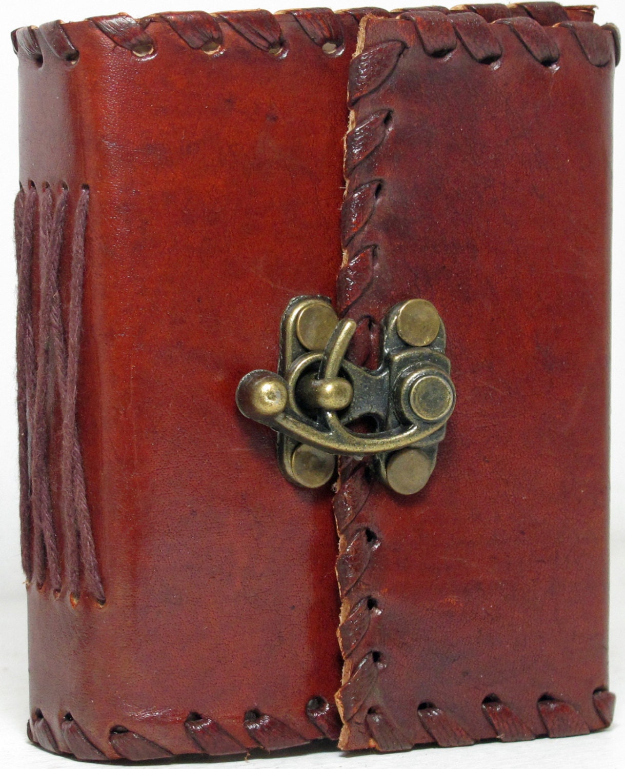 Blank Leather Journal 3" x 4" Leather Diary 240 handmade pages Perfect Gift Original Indian personal diary with lock