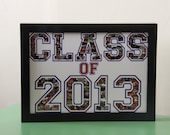 Custom Unique Graduation Photo collage / montage - "Class of" -  graduation gift