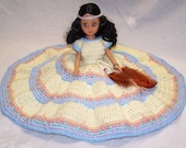 1980's Handmade Crochet Bed Doll Native American