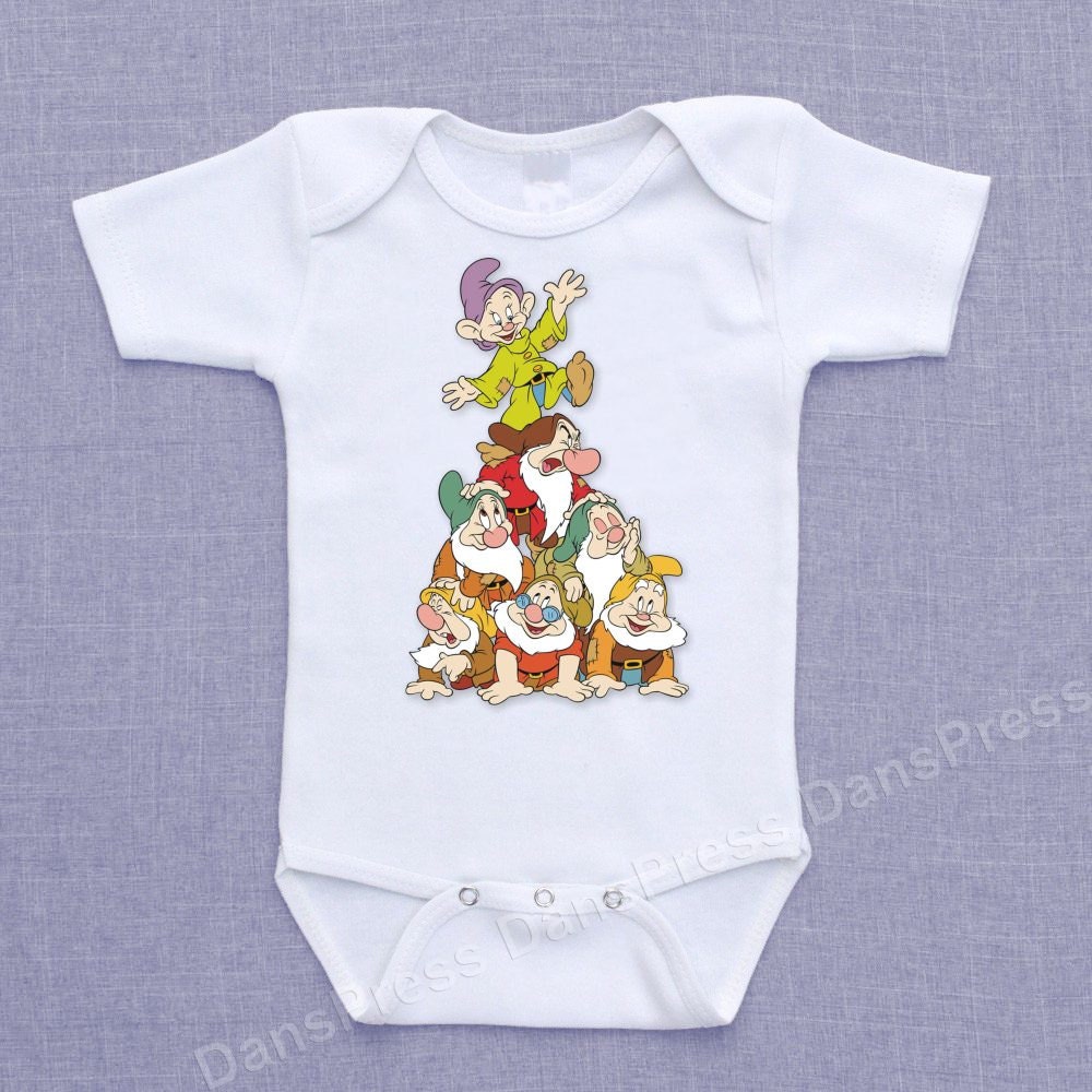Seven Dwarfs Onesie Baby Bodysuit Romper Creeper or Shirt - ALL SIZES