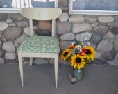 Re-upholstered shabby chic vintage chair