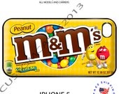 M&M Peanuts Chocolate Candy Bag apple iphone 4 4s 5 hard cover case