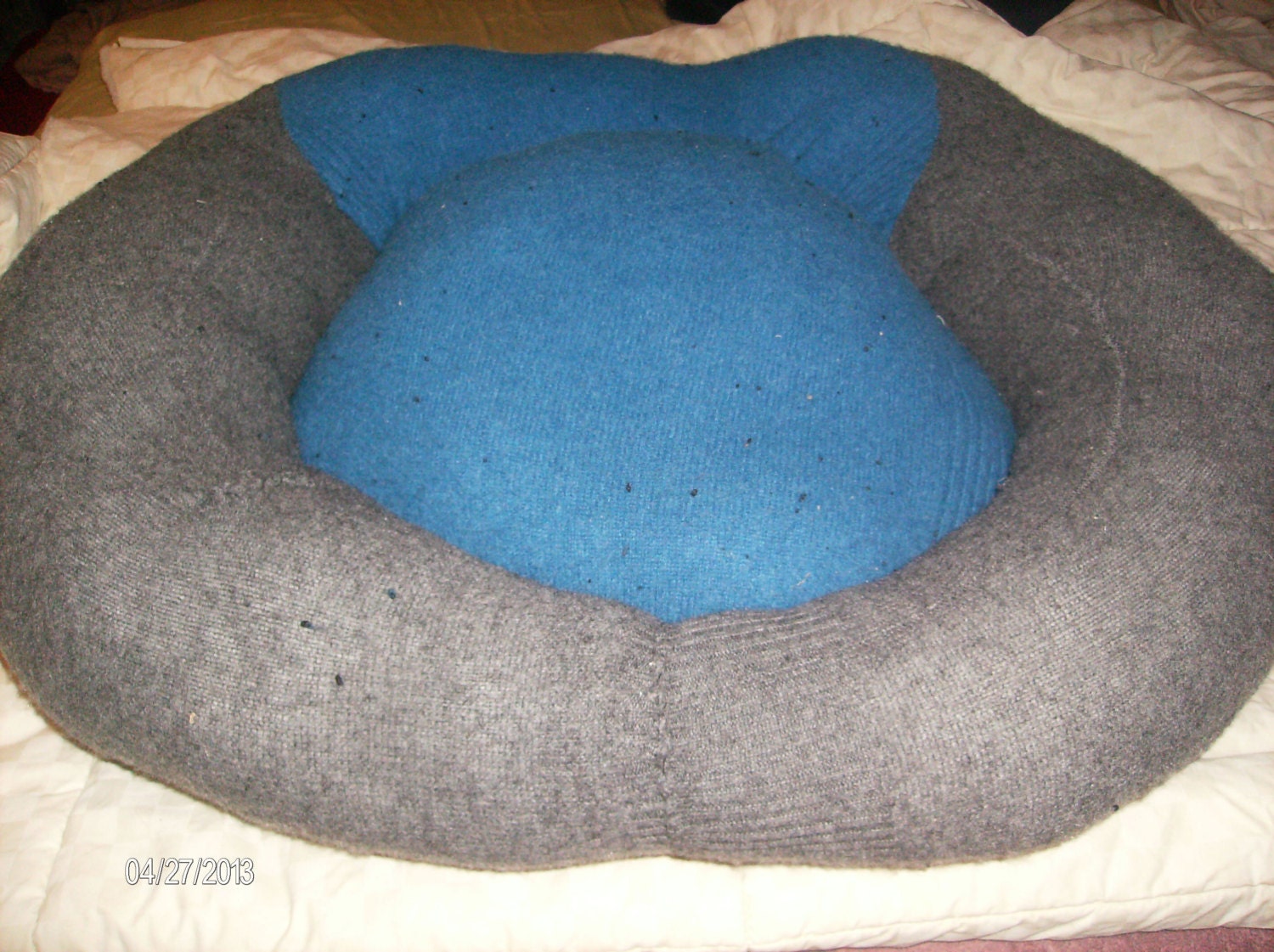 Upcycled Sweater Pet Bed