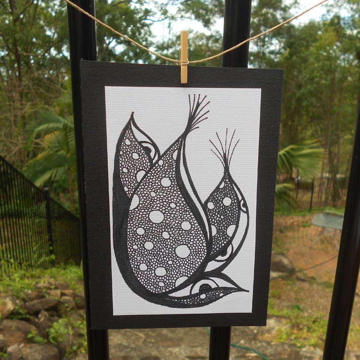 Variety 3 Pack - One of a kind, hand illustrated greeting and gift cards