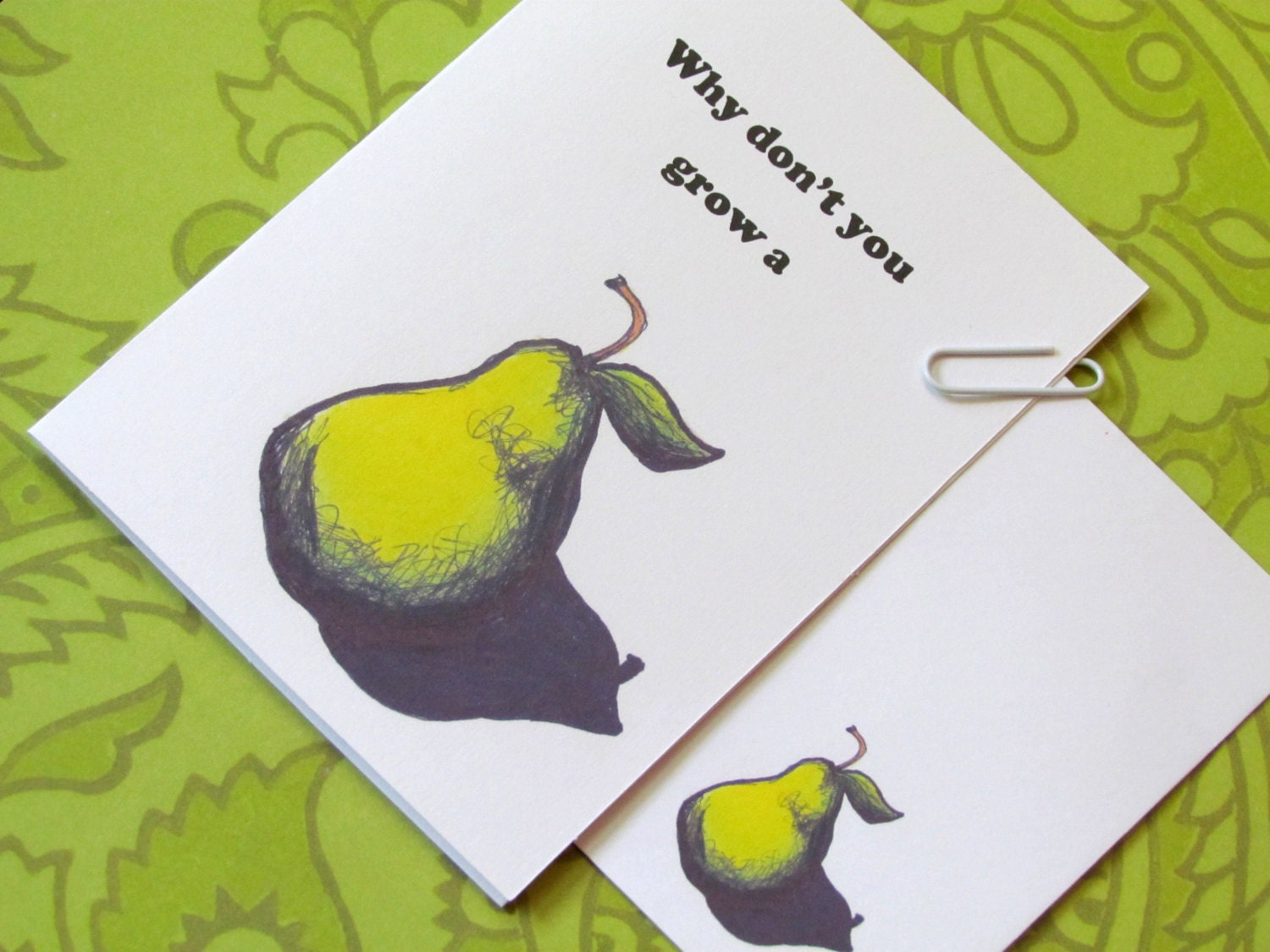 Grow a Pear Humorous Card