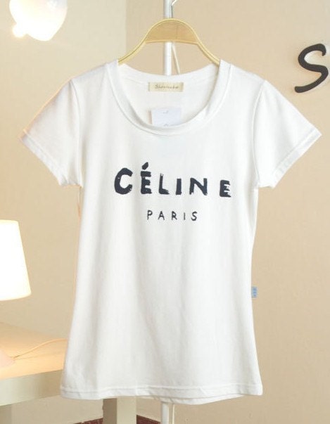Céline Paris printed t-shirt White Color
