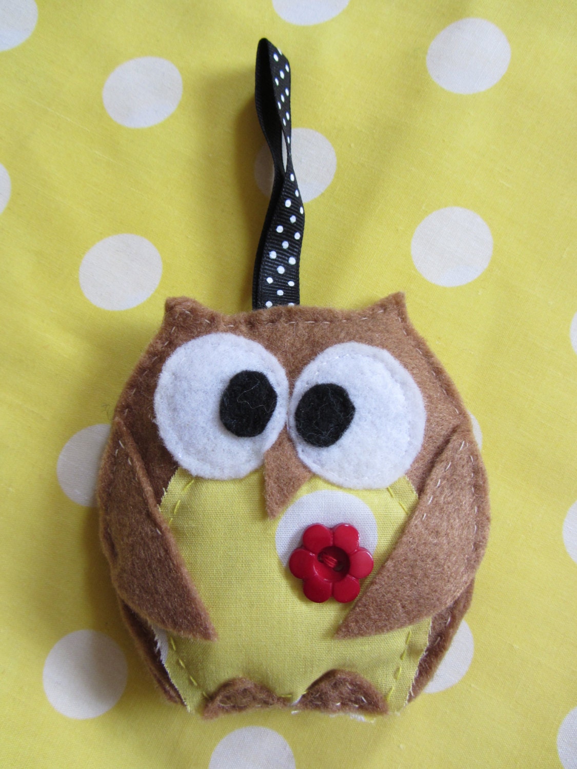 Hanging Felt Owl