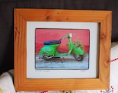 BRICK N ROLL - unique, handmade wooden frame and limited print