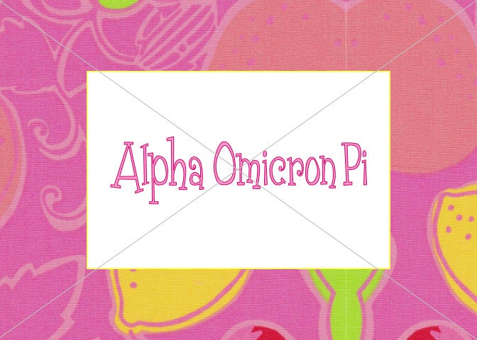 Alpha Omicron Pi 5x7 Notecard-Digital File-Unlimited Prints