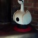 Hand-carved swan gourd