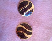 Galaxy Ruby Red Vintage Earrings