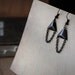 Black chains earrings