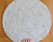 Area Rug - Sandy Beach - Crochet - Recycled - Ecofriendly