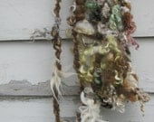 Whimsy Grizzly- hand spun rustic art yarn
