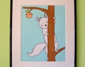 Peek-A-Boo Squirrel Giclee Print
