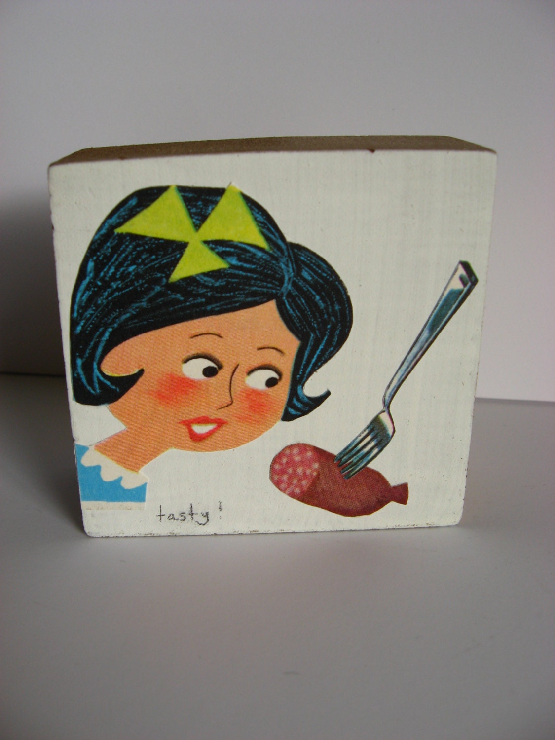 Tasty...Mini Wood Block Collage