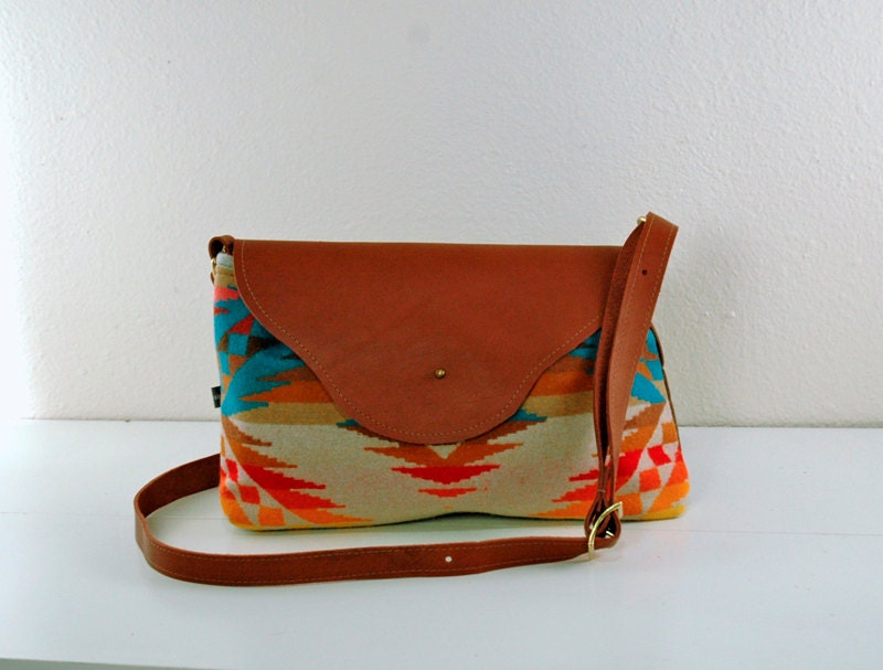 Appetite Nina Bag in Beautiful Wool and Leather