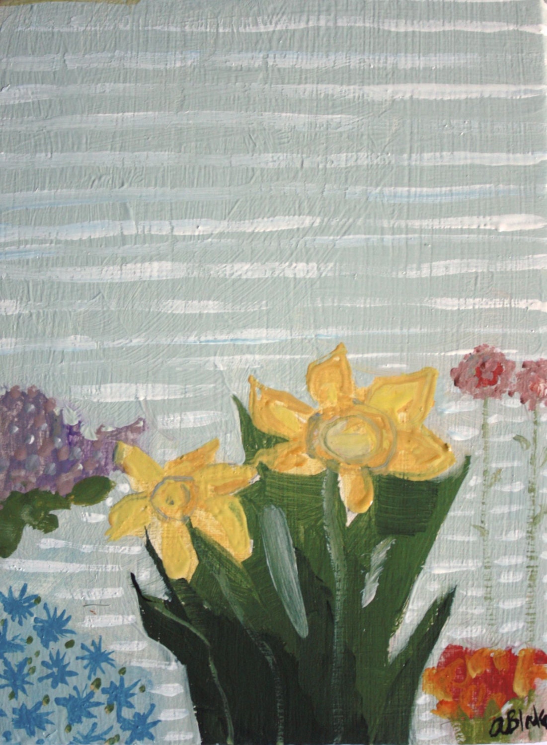 floral no. 10 - original oil painting