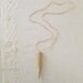 Antler Necklace No. 5 - Crocheted Necklace - Cream