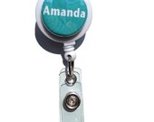 Personalized Name ID Badge Reel - Interchangeable Badge Reel or ID Lanyard, Magnetic Badge Holder, Nurse Badge Holder