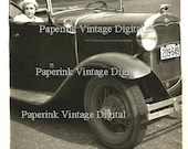 Ford Roadster Automobile DIGITAL Download Photograph Printable Snapshot Antique Photo Car Image