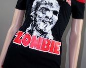 Zombie Off Shoulder Lace Horror Movie Top Tunic