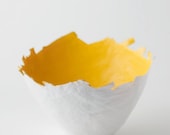 Medium Yellow Color Burst Bowl