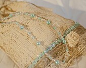 Wedding Purse Rose Art Nouveau Shabby Chic Purse Bag Free Shipping