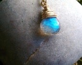 Blue as the Moonlight Labradorite Pendant Necklace