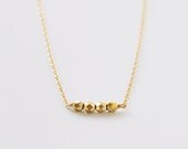 Icing - gold tiny beads 14k gold filled necklace - dainty everyday jewelry - edor women gift